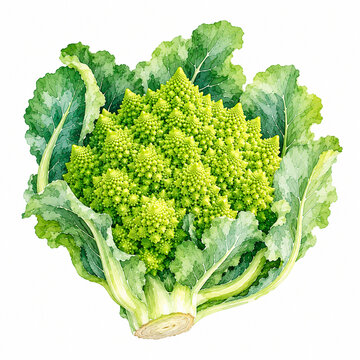 Romanesco Broccoli｜ロマネスコ（ブロッコリー）の写真・イラスト素材