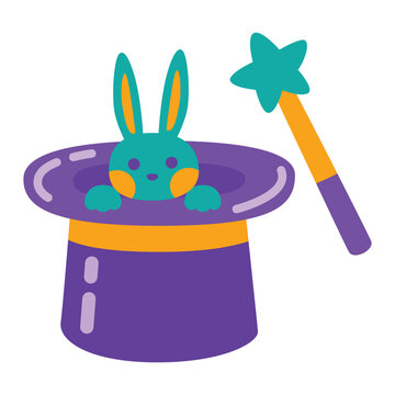 Magic Hat Halloween icon design