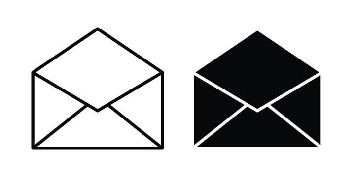 Envelope icon line logo set. EPS10