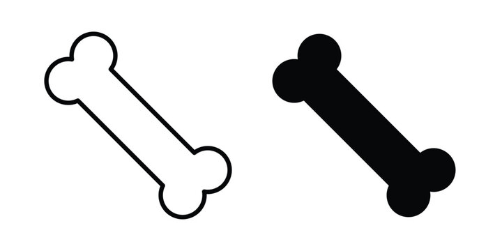 Bones icon line logo set. EPS10