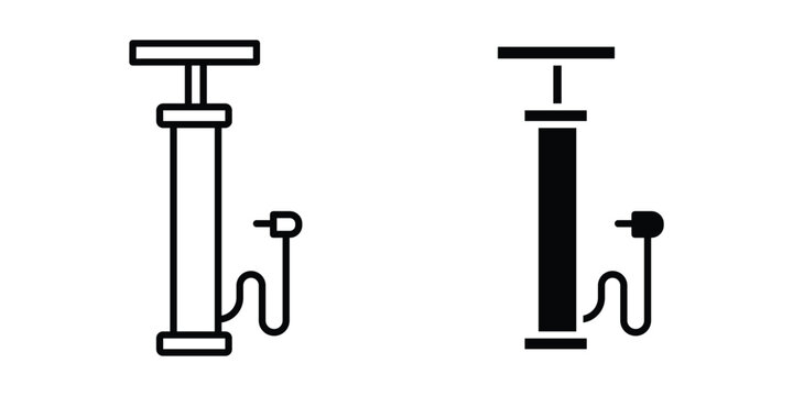 Air pump icon flat art series