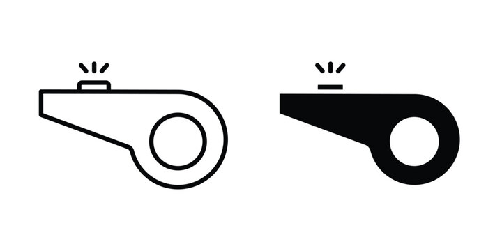 Whistle icon flat art series