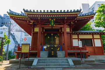 Obraz premium 日本の風景・春 東京 浅草 浅草寺 弁天堂