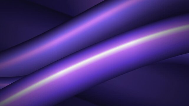 Flowing purple tube forms create a dynamic abstract video loop