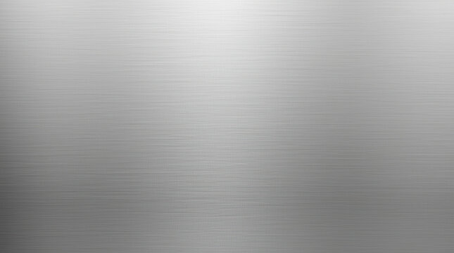 Brushed stainless steel texture minimalist metal background smooth reflective surface with