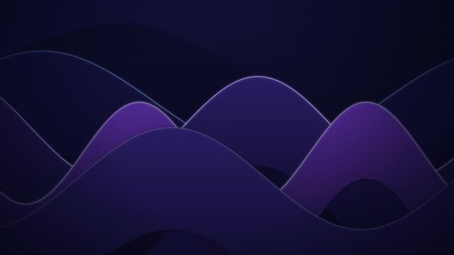 Wavy undulating shapes move in smooth fluid motion across the frame