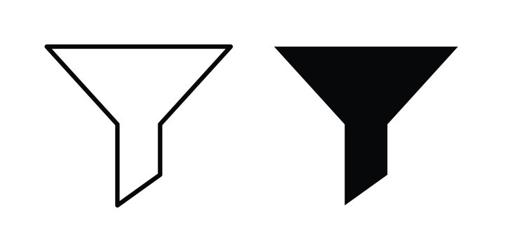Filter icon vector logo collection