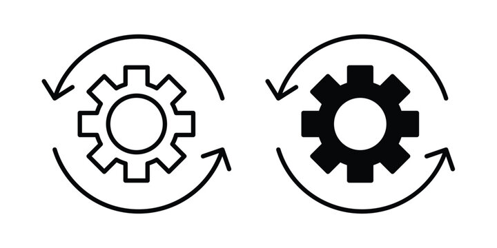 Implementation icon vector logo collection