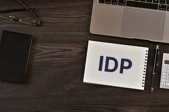 IDP Identity Provider concept displayed in notebook &mdash; ideal eye-catcher for IT security and access management articles