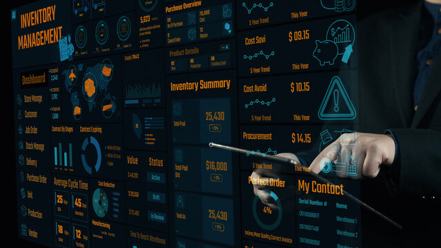 Captivating inventory management dashboard showcasing data visualization tools and analysis features designed to enhance business decision-making and operational efficiency. Cipher