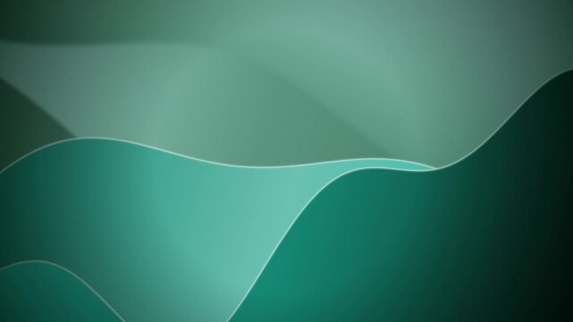 Minimalist stylized rolling hills create a gentle parallax effect
