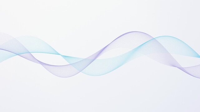 Two flowing ribbon wave bands glide smoothly across the screen