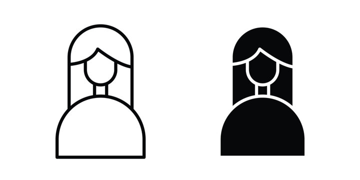 female icon outline art collection