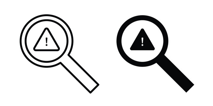 Finding problem icon outline art collection