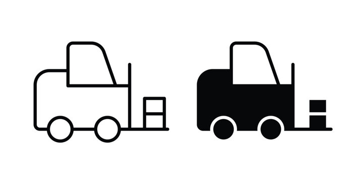 Forklift icon for marketing designs