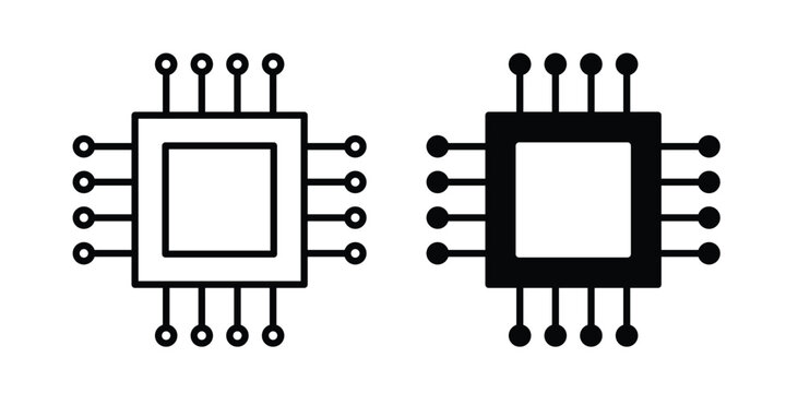 Processor icon for marketing designs