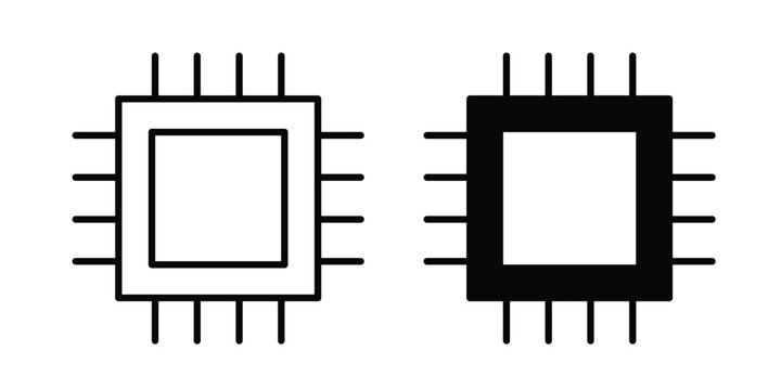 Chip icon for marketing designs