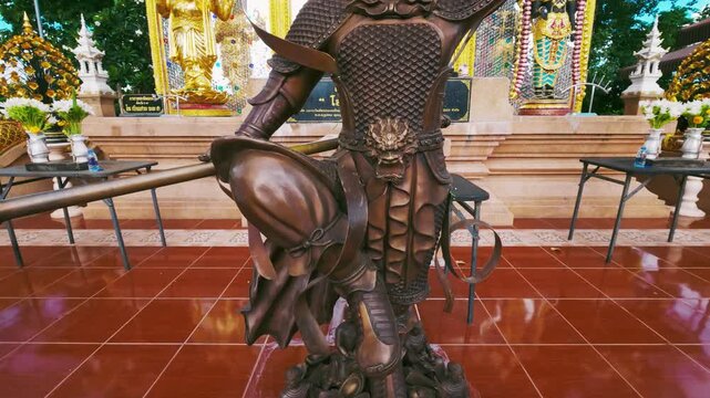 Sun Wukong statue , indoor Chiangmai Thailand.