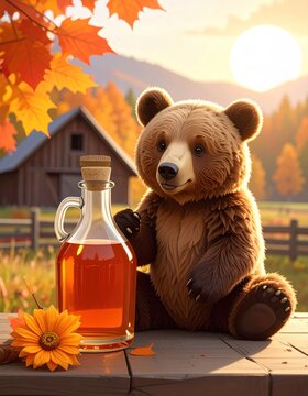 Bear and bottle
