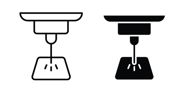 Laser machine icon minimal logo collection