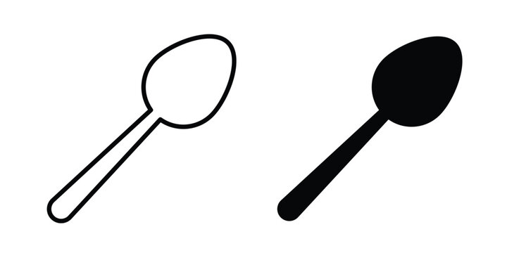 Tablespoon icon minimal logo collection