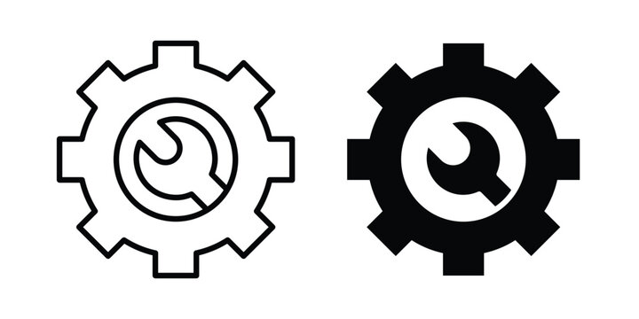 Maintainance icon minimal logo collection