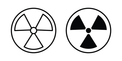 Radioactive icon minimal logo collection © No