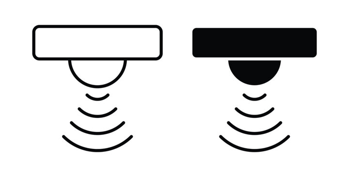pir sensor icon minimal logo collection