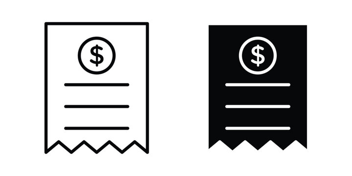 Bills icon vector illustrations group