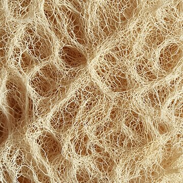 Tan Loofah Natural Fiber Texture Closeup Background for Banner