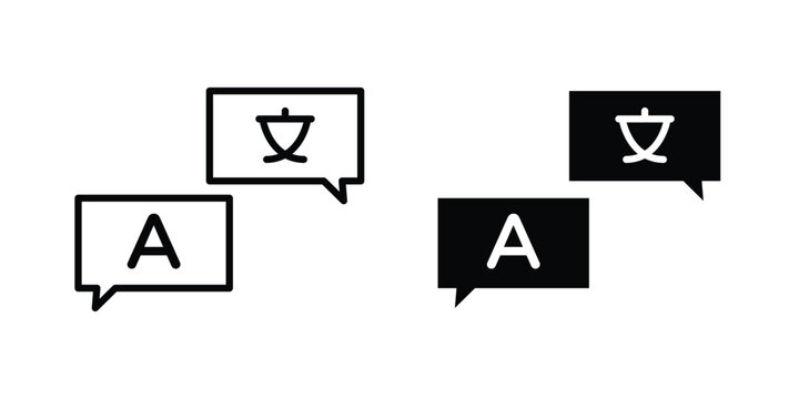 Language icon for creative projects