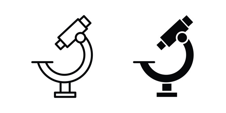 Microscope icon for creative projects