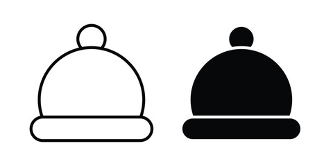 Winter hat icon for creative projects © Rubina