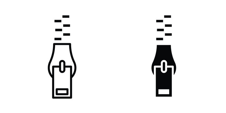 zipper icon for creative projects