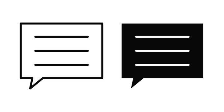 Messaging chat icon for creative projects