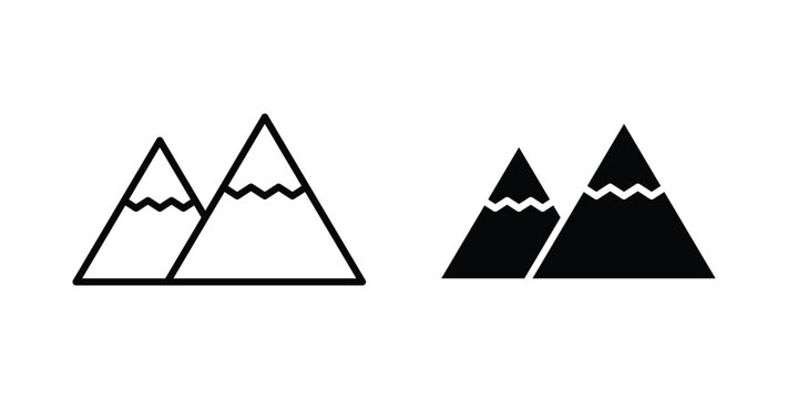 Mountain icon for creative projects