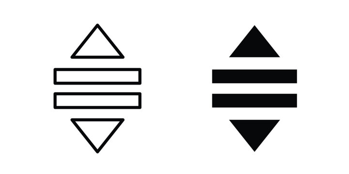 List dropdown icon black symbol pack