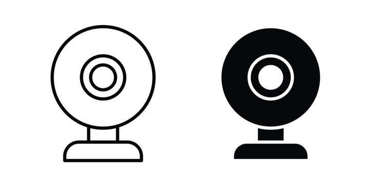 Webcam icon black symbol pack