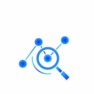 Predictive Forecasting motion illustrator gradient blue for Automation, Artificial Intelligence and Advanced Workflow Integration SaaS Dashboards