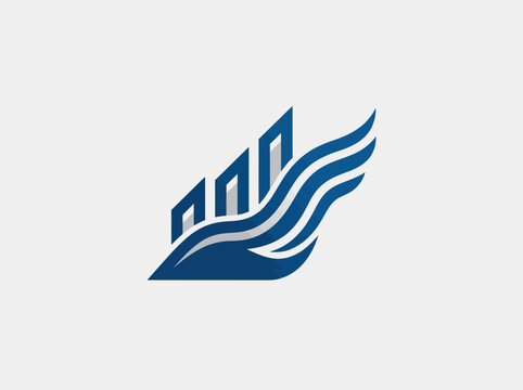 Dynamic Emblem Symbolizing Growth Progress and Innovation