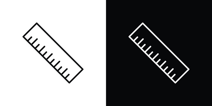 Measurement ruler icon vector graphic kit