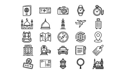 Global Travel and Cultural Icon Pack Vector Illustration © Mst