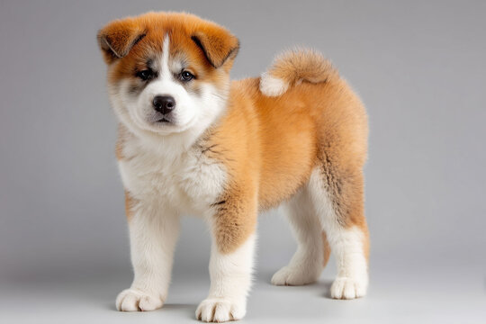 もこもこの毛並みが可愛い秋田犬の子犬のポートフォリオ