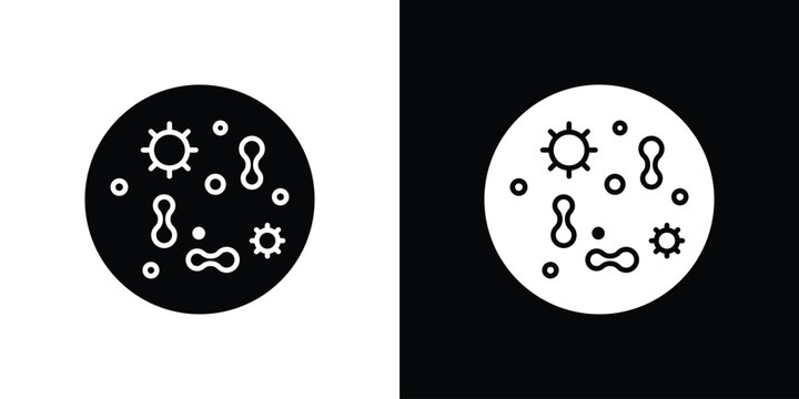 Microorganism icon for creative projects