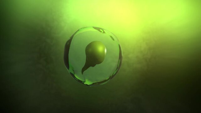  Cinematic 3D Tadpole Eggs Floating in Pond Lake or Puddle - ALT