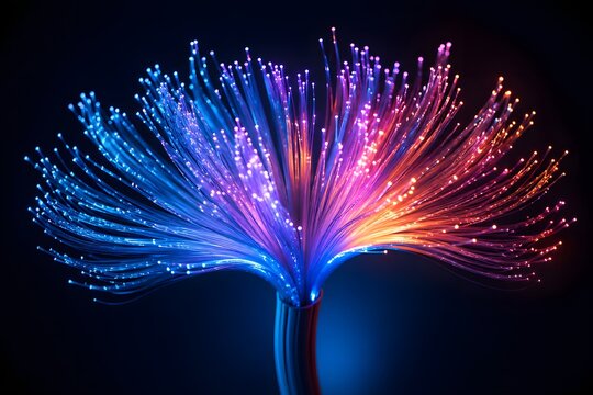 Fiber optic communication cable for ultra fast internet and high speed data transmission