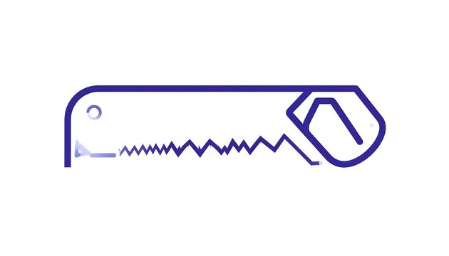 Blue wavy line with resistor symbol circuit.