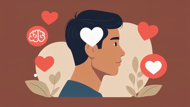 A caring illustration highlighting emotional wellness, mental health awareness, compassion, self-care, relationships, counseling, and psychological support for a healthier life.
