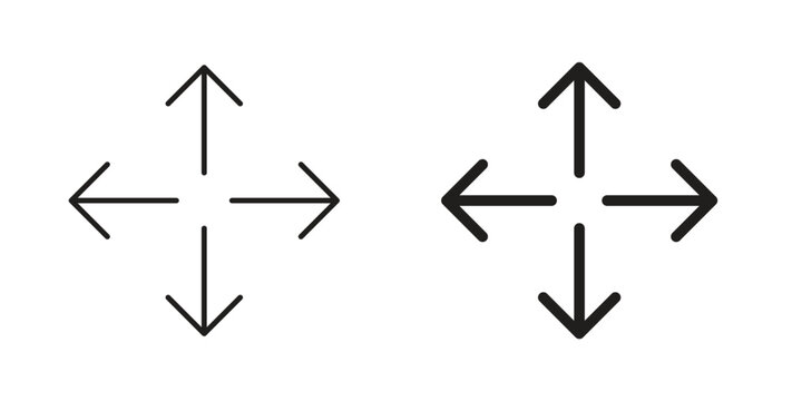 Expand arrows icon simple artwork group