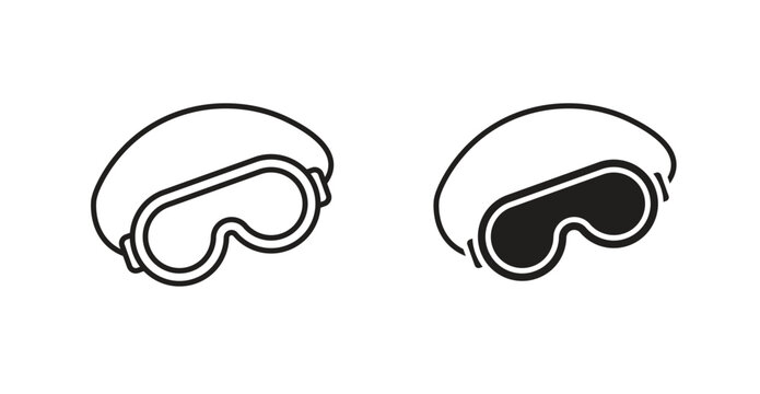 Eye mask icon simple artwork group